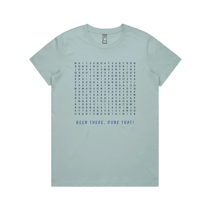 Pale Blue front flat lay