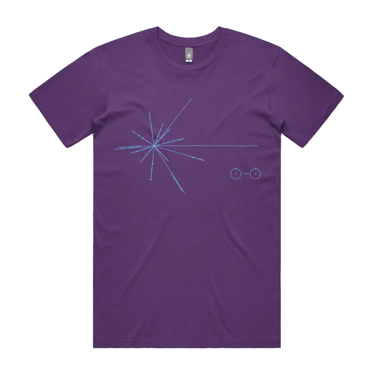 Purple front flat lay