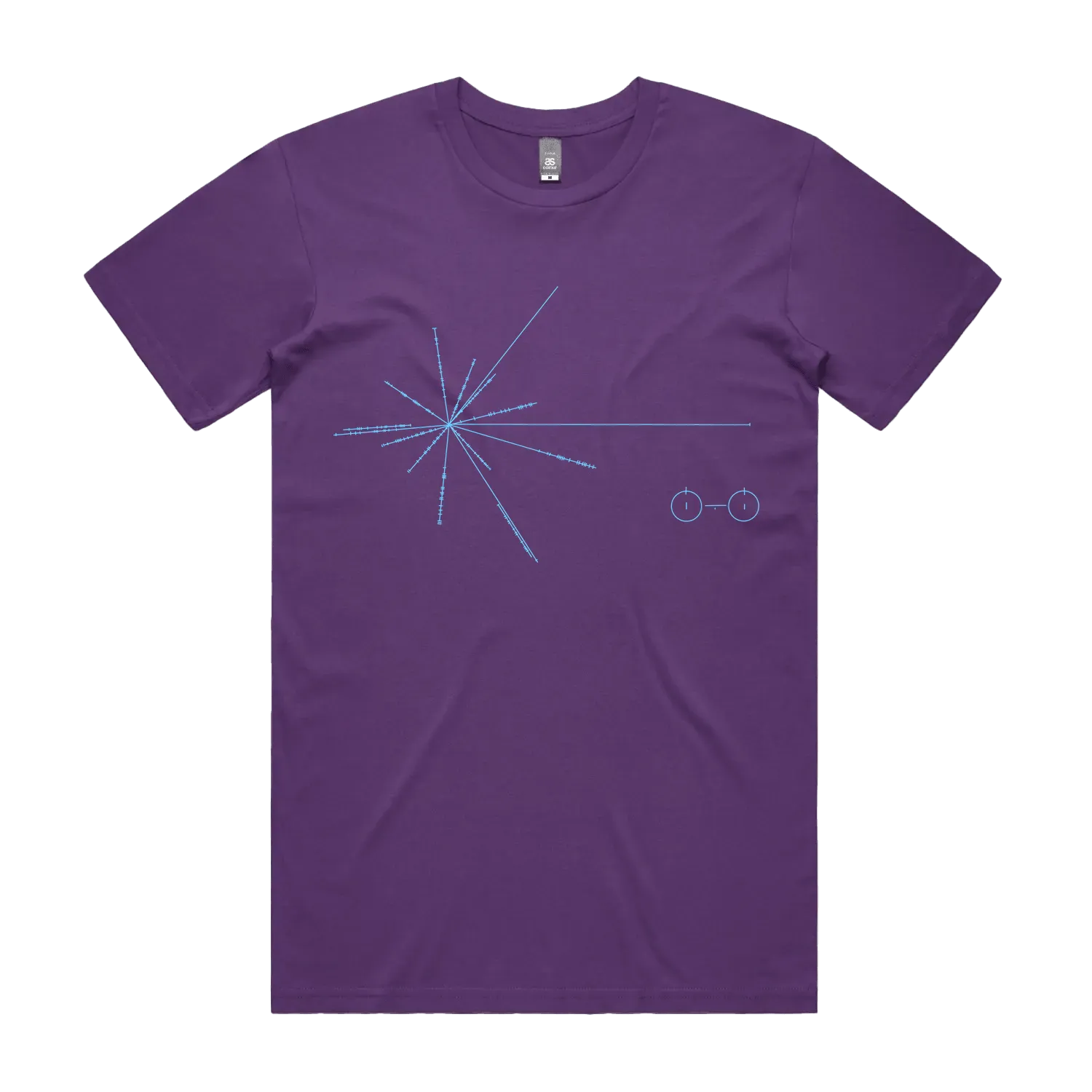 Purple front flat lay