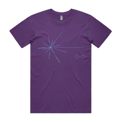 Purple front flat lay