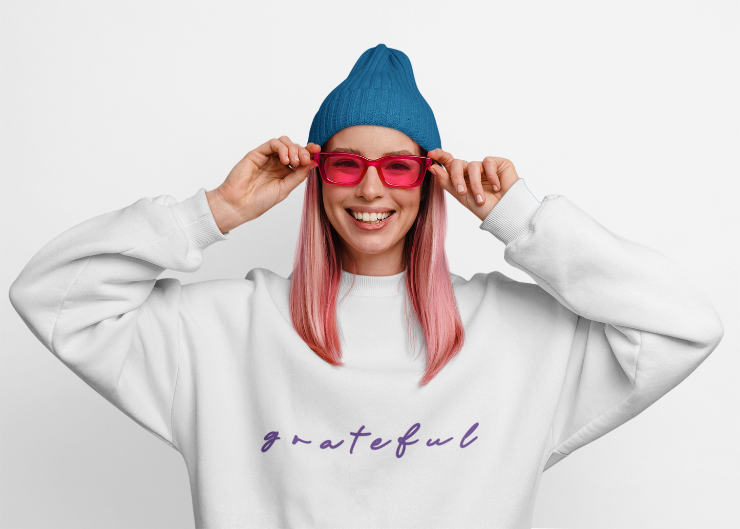 Grateful Sweatshirt – Supporting Mental Health Awareness.