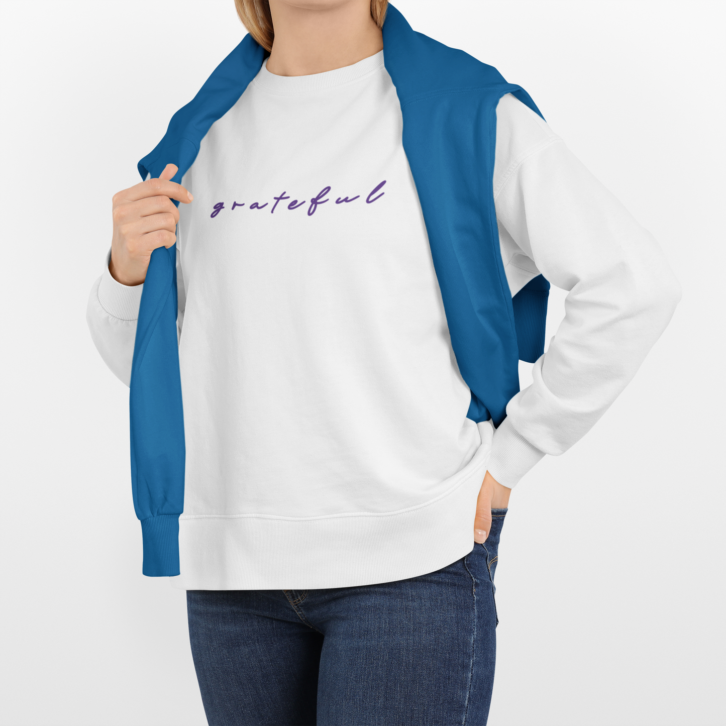 Grateful Sweatshirt – Supporting Mental Health Awareness.