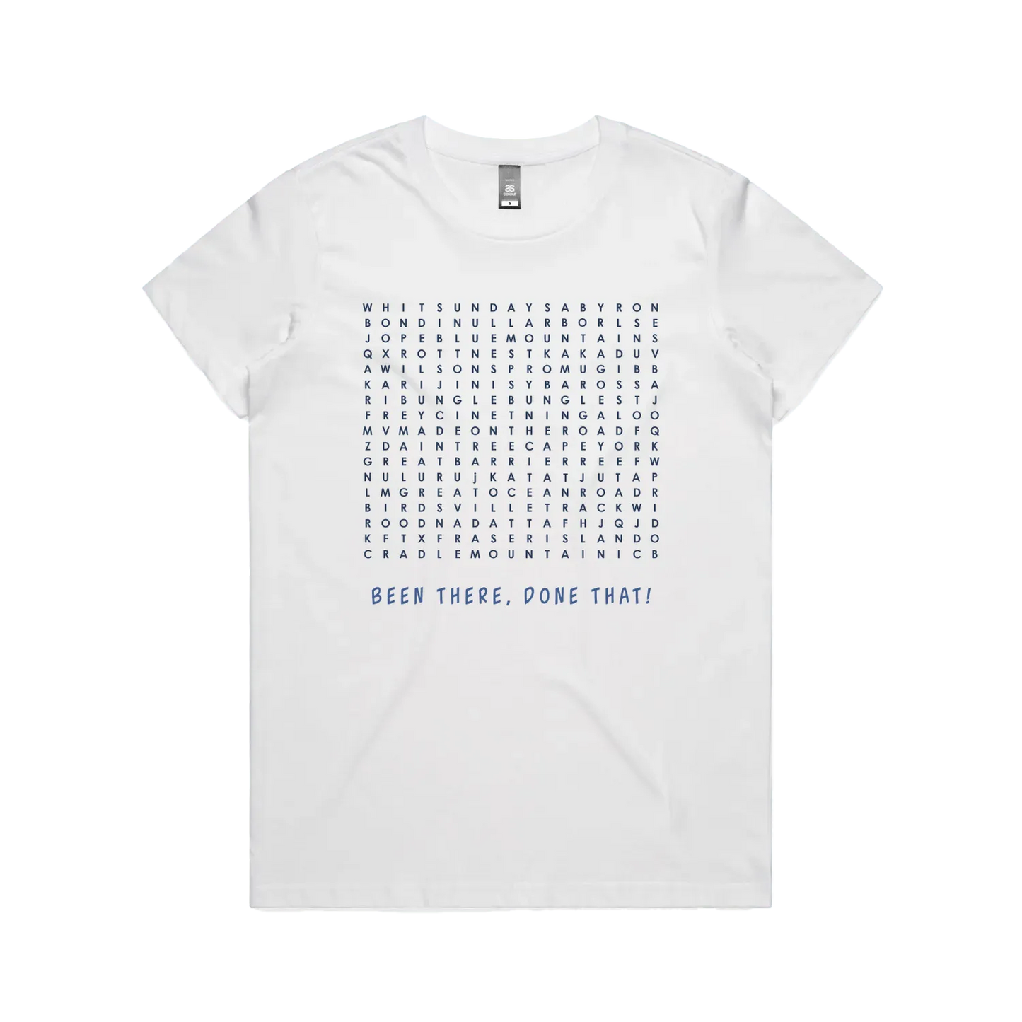 White front flat lay