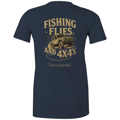 Flies, Fishing and 4x4's - Ladies Signature Tee