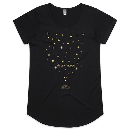 Big Skies (van) - Ladies Scoop Neck Tee