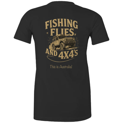 Flies, Fishing and 4x4's - Ladies Signature Tee