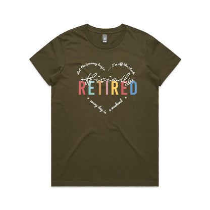 Officially Retired - Ladies Classic Tee