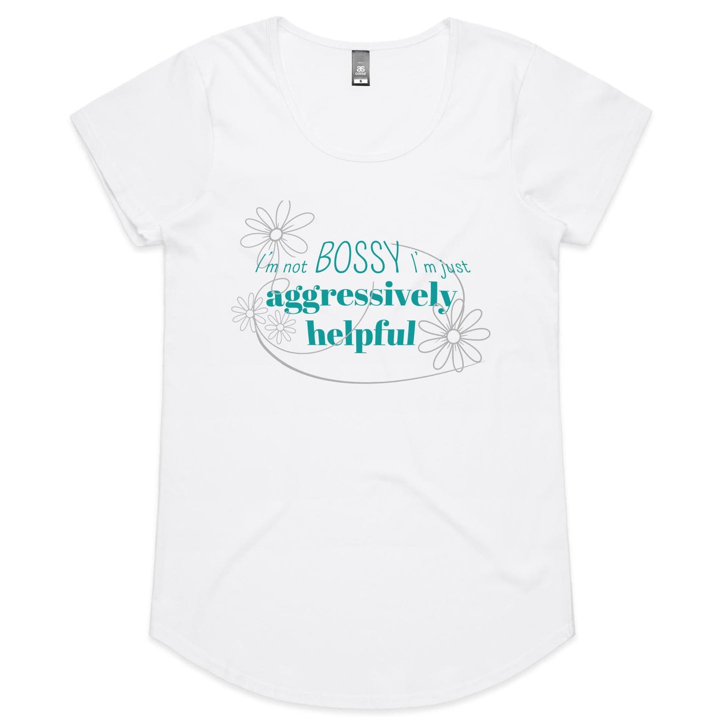 Not Bossy - Ladies Scoop Neck Tee