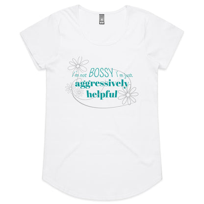 Not Bossy - Ladies Scoop Neck Tee