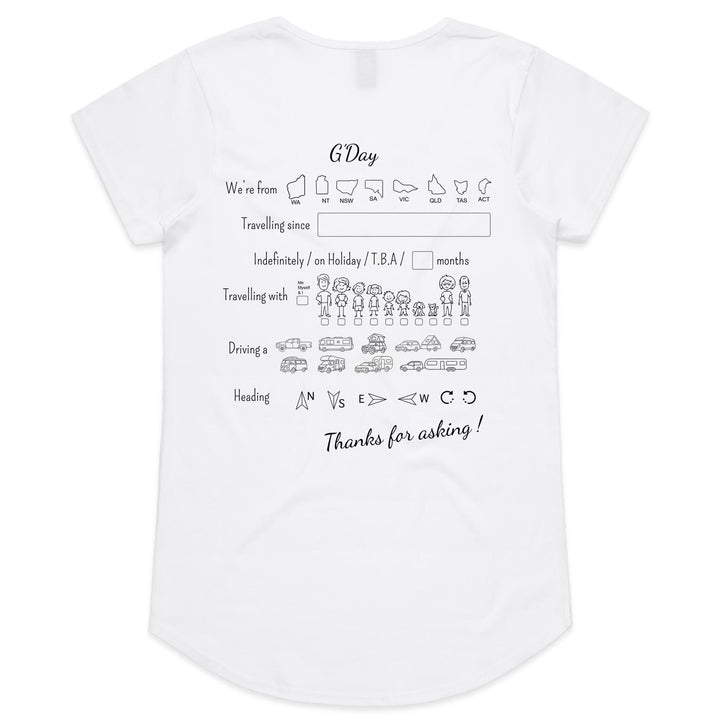 Thanks for Asking! - Ladies Signature Scoop Neck Tee