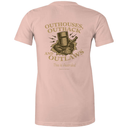 Outhouses, Outback & Outlaws - Ladies Signature Tee