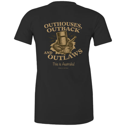 Outhouses, Outback & Outlaws - Ladies Signature Tee