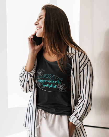 Not Bossy - Ladies Scoop Neck Tee