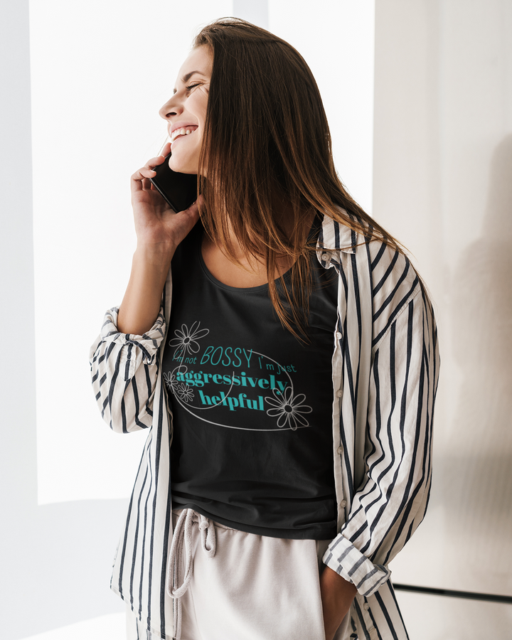 Not Bossy - Ladies Scoop Neck Tee