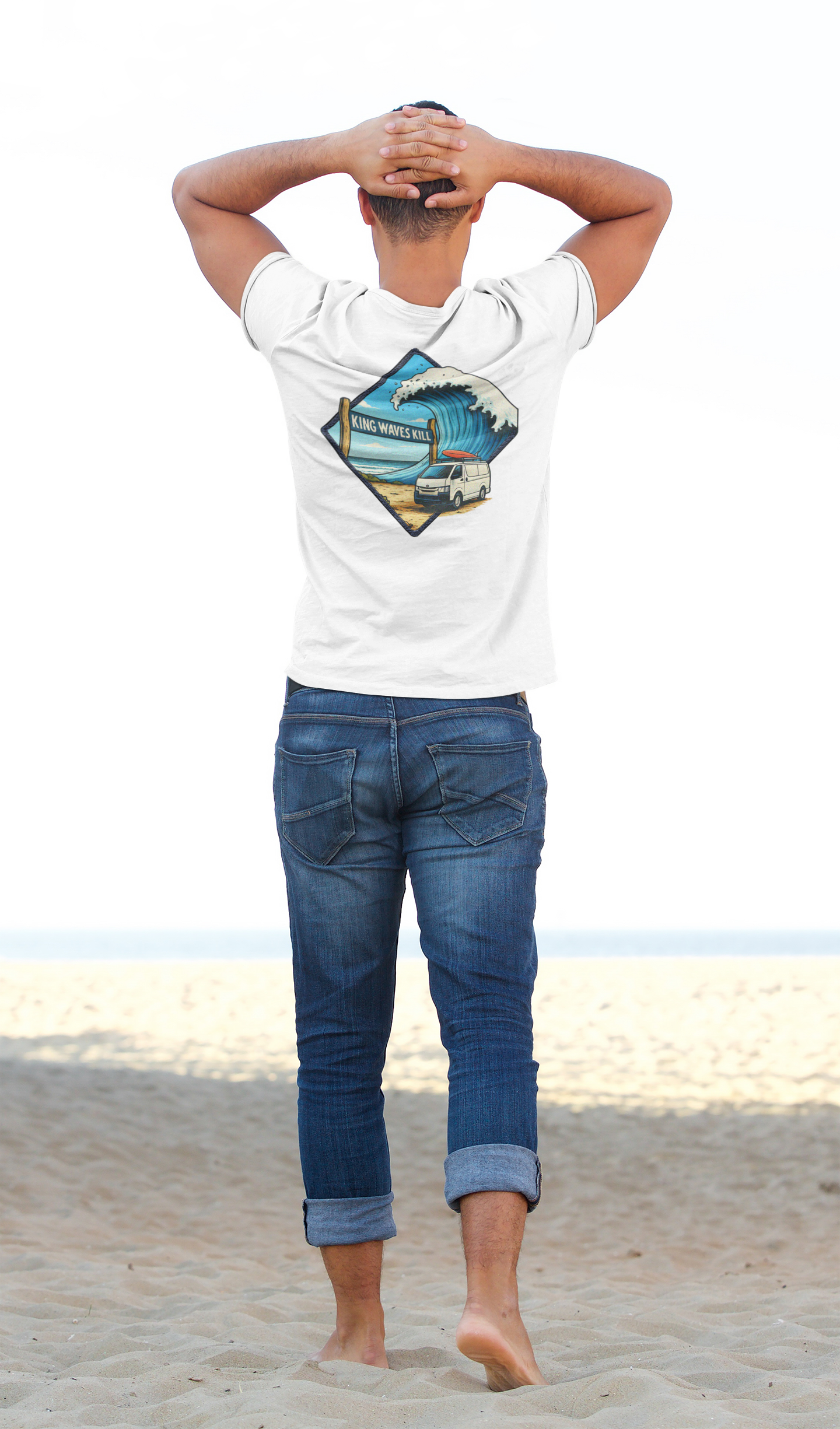 King Waves Kill - Unisex Premium Faded Tee